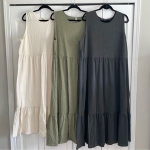 Set of 3 - Old Navy XXL tiered maxi dresses